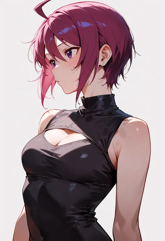 masterpiece, best quality, score_7, safe, lunamaria hawke, solo, upper body, simple background — by k3scat, made with ComfyUI