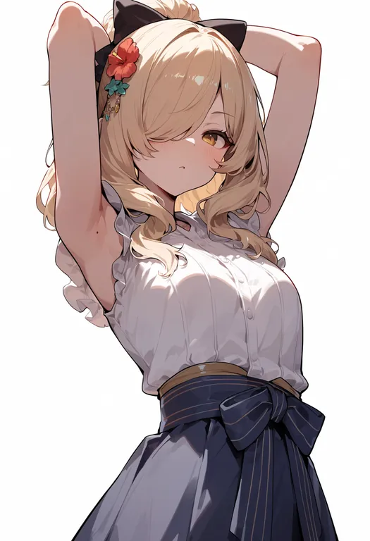 masterpiece, best quality, score_7, safe, saren (summer) (princess connect!), princess connect!, solo, upper body… — by k3scat, made with ComfyUI