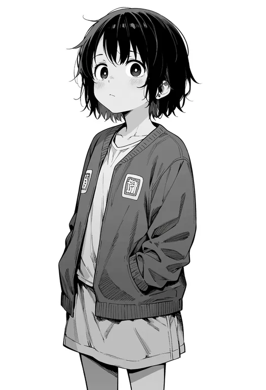 masterpiece, best quality, score_7, safe, takopii no genzai, solo, simple background — by k3scat, made with ComfyUI