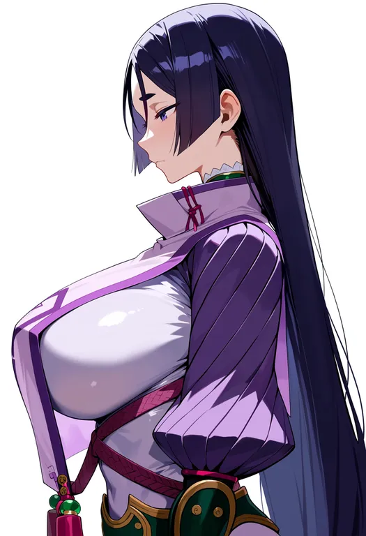 masterpiece, best quality, score_7, safe, minamoto no raikou (first ascension) (fate), solo, upper body… — by k3scat, made with ComfyUI