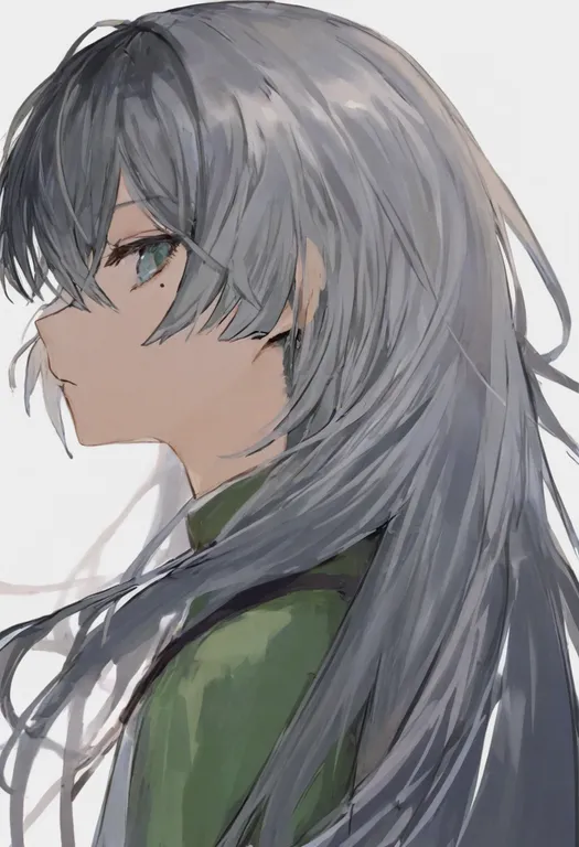 masterpiece, best quality, general, mole on cheek, 1girl, solo, simple background — by k3scat, made with ComfyUI