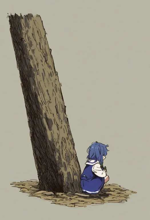 masterpiece, best quality, general, hiding, 1girl, solo, full body, simple background — by k3scat, made with ComfyUI