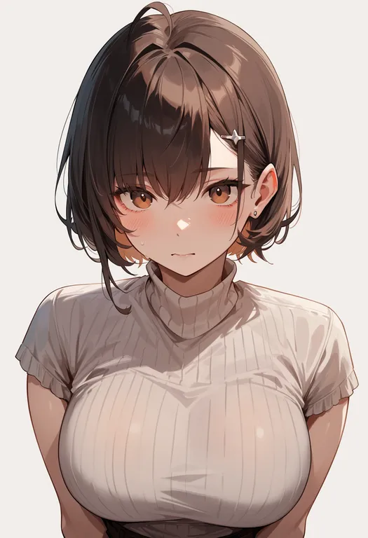 masterpiece, best quality, score_7, safe, perroccino (fuwamoco), solo, upper body, simple background — by k3scat, made with ComfyUI