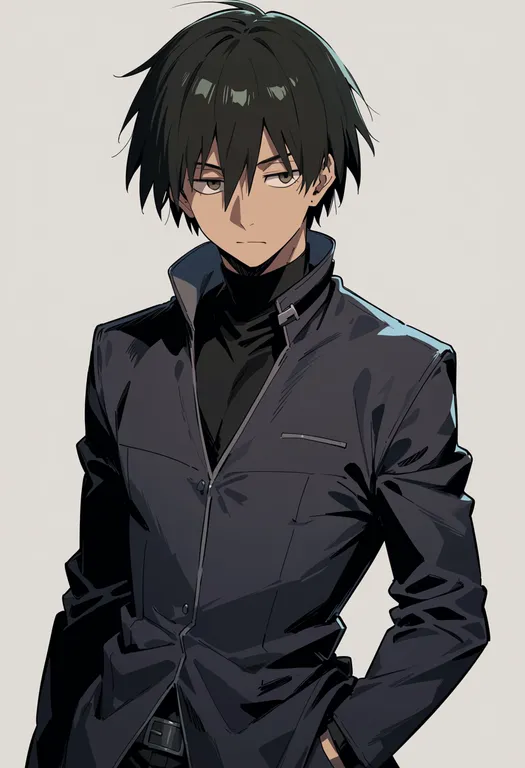masterpiece, best quality, score_7, safe, hei (darker than black), darker than black, solo, upper body… — by k3scat, made with ComfyUI