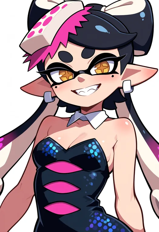 masterpiece, best quality, score_7, safe, callie (squid sisters outfit) (splatoon), solo, upper body, simple background — by k3scat, made with ComfyUI