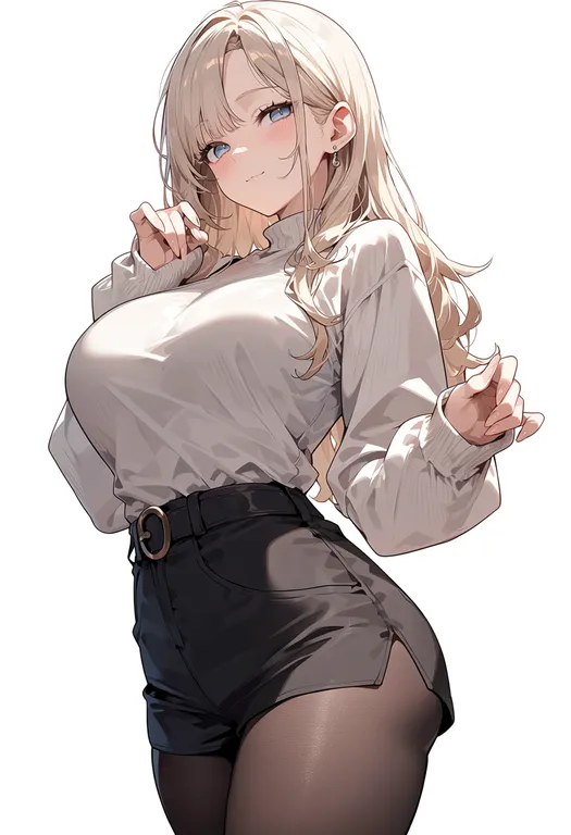 masterpiece, best quality, score_7, safe, comiket 107, solo, simple background — by k3scat, made with ComfyUI