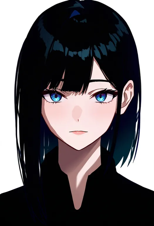 masterpiece, best quality, newest, absurdres, highres, safe, asymmetrical_hair, 1girl, solo, portrait, simple_background — by k3scat, made with ComfyUI