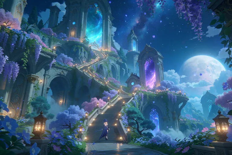 zidiusArt, --preview，@wdlnai13, wdlc48, Ani2rel, wdljql, A breathtaking celestial garden city rises vertically beneath a — by 天才美少女, made with ComfyUI