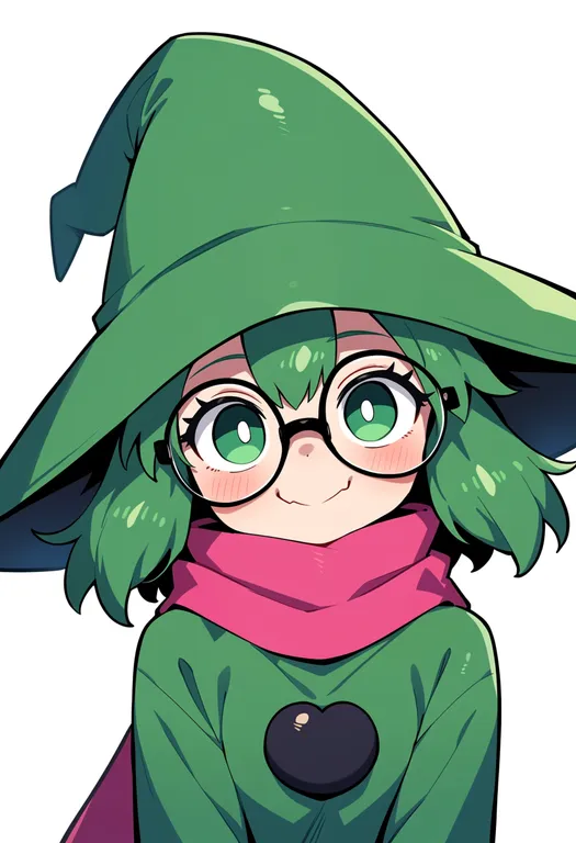masterpiece, best quality, score_7, safe, ralsei, solo, upper body, simple background — by k3scat, made with ComfyUI