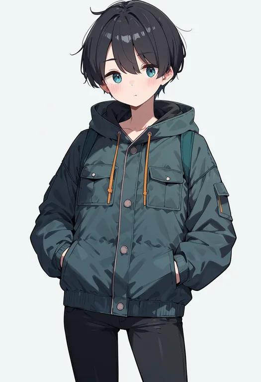 masterpiece, best quality, score_7, safe, yurucamp, solo, simple background — by k3scat, made with ComfyUI