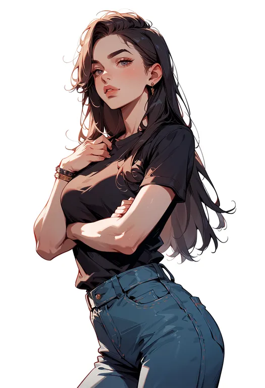 masterpiece, best quality, score_7, safe, jojo no kimyou na bouken, solo, simple background — by k3scat, made with ComfyUI