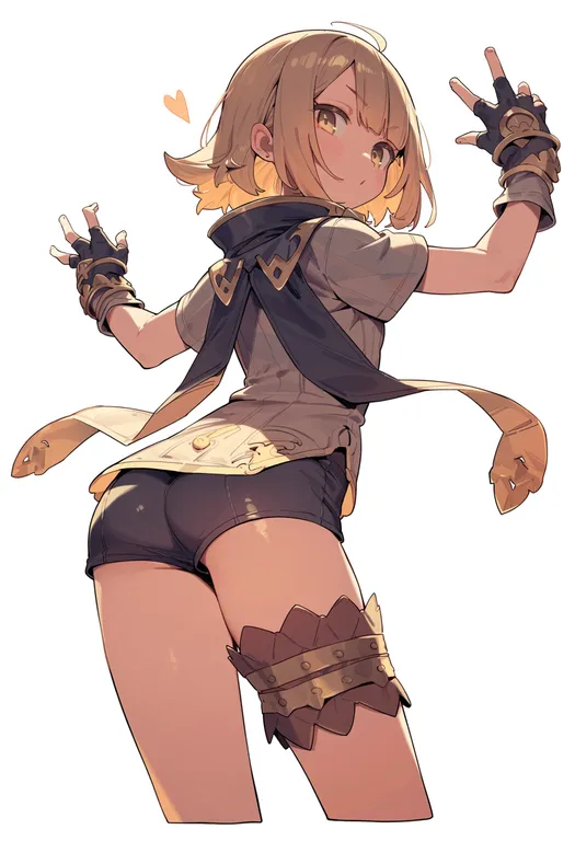 masterpiece, best quality, score_7, safe, summon night ex-thesis, solo, simple background — by k3scat, made with ComfyUI