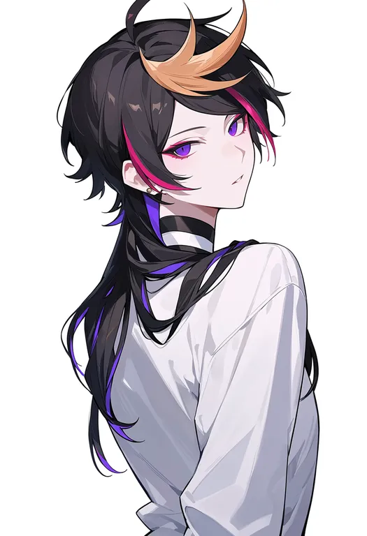 masterpiece, best quality, score_7, safe, shu yamino, solo, upper body, simple background — by k3scat, made with ComfyUI