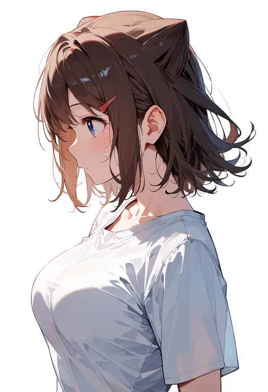 masterpiece, best quality, score_7, safe, toyama kasumi, solo, upper body, simple background — by k3scat, made with ComfyUI