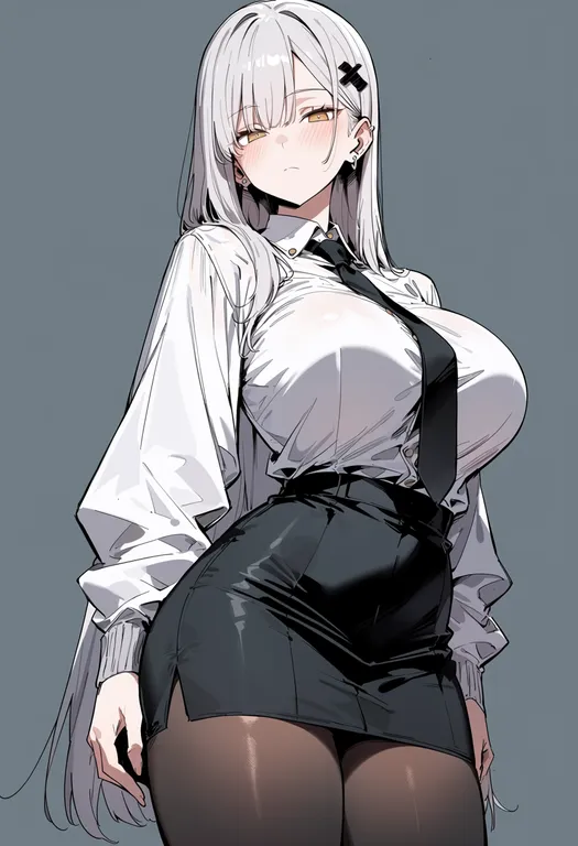 masterpiece, best quality, score_7, safe, rakuen tsuihou, solo, simple background — by k3scat, made with ComfyUI