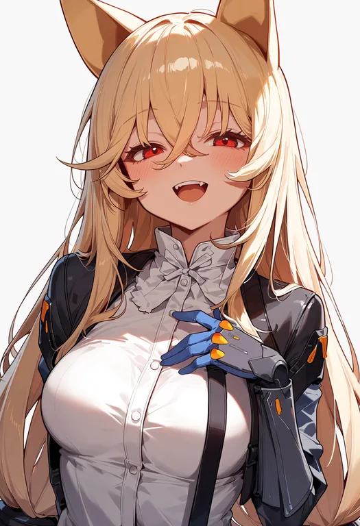 masterpiece, best quality, score_7, safe, g41 (girls' frontline), girls' frontline, solo, upper body, simple background — by k3scat, made with ComfyUI
