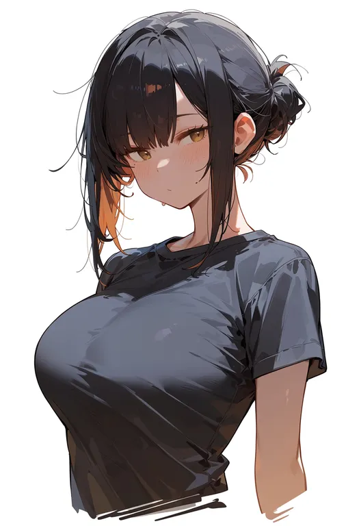 masterpiece, best quality, score_7, safe, shamoji, 1girl, solo, upper body, simple background — by k3scat, made with ComfyUI