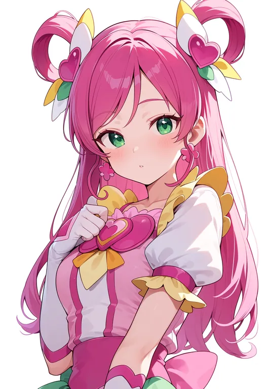masterpiece, best quality, score_7, safe, cure dream, solo, upper body, simple background — by k3scat, made with ComfyUI