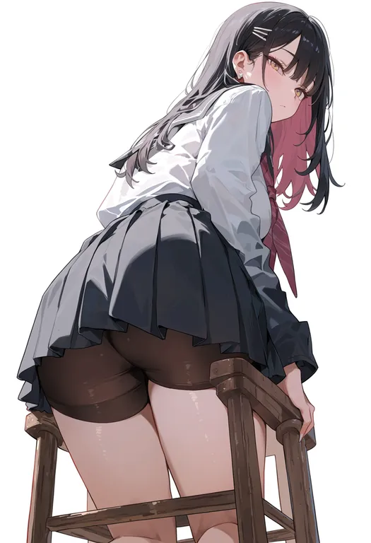masterpiece, best quality, score_7, safe, falcom, solo, simple background — by k3scat, made with ComfyUI