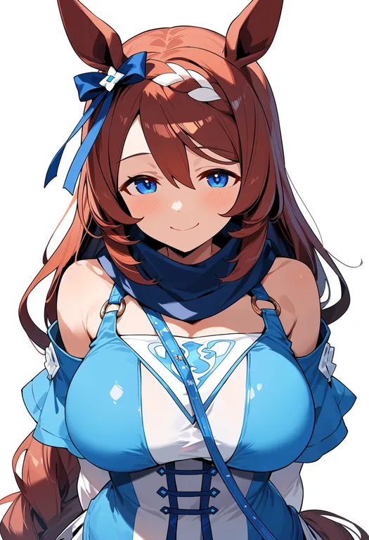 masterpiece, best quality, score_7, safe, super creek (murmuring stream) (umamusume), umamusume, solo, upper body… — by k3scat, made with ComfyUI