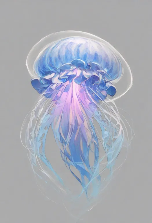 masterpiece, best quality, general, jellyfish, 1girl, solo, simple background — by k3scat, made with ComfyUI