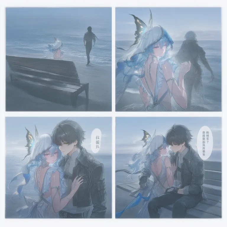 Main Prompt: 1boy, 1girl, ultra complexity, very aesthetic, best quality, amazing quality, absurdres, chinese text… — by feng mu, made with ComfyUI