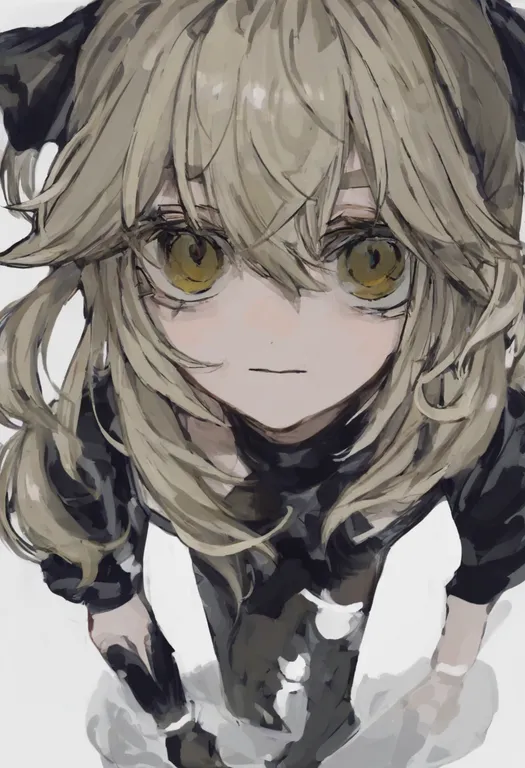 masterpiece, best quality, general, black shrug, 1girl, solo, simple background — by k3scat, made with ComfyUI