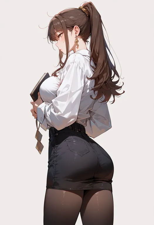 masterpiece, best quality, score_7, safe, shinmai maou no testament, solo, simple background — by k3scat, made with ComfyUI