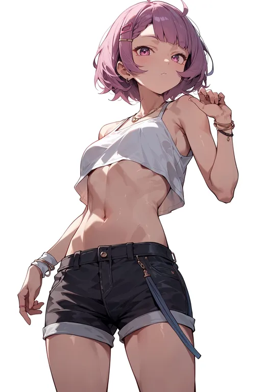 masterpiece, best quality, score_7, safe, aquarion (series), solo, simple background — by k3scat, made with ComfyUI