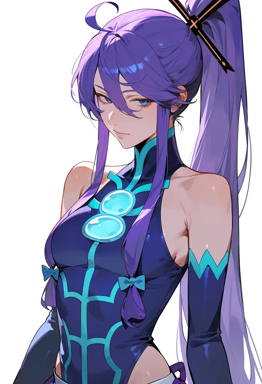 masterpiece, best quality, score_7, safe, kamui gakupo, solo, upper body, simple background — by k3scat, made with ComfyUI