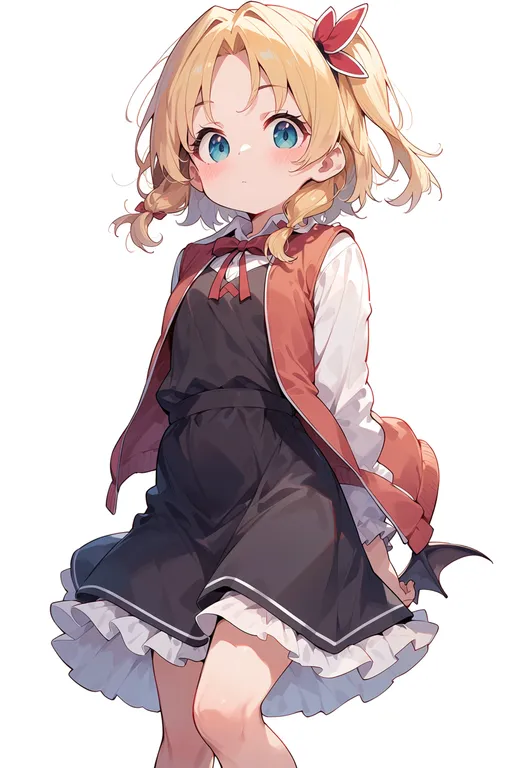 masterpiece, best quality, score_7, safe, ryuuou no oshigoto!, solo, simple background — by k3scat, made with ComfyUI