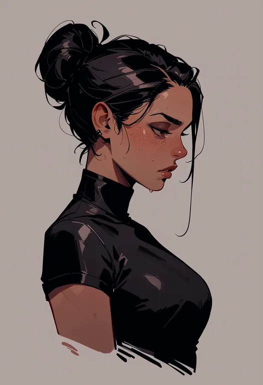 masterpiece, best quality, score_7, safe, house of cards, 1girl, solo, upper body, simple background — by k3scat, made with ComfyUI