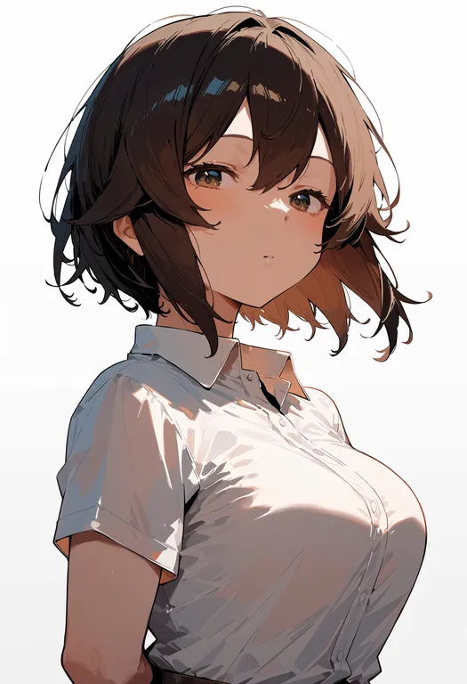 masterpiece, best quality, score_7, safe, hayasui (kancolle), solo, upper body, simple background — by k3scat, made with ComfyUI