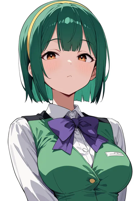 masterpiece, best quality, score_7, safe, otonashi kotori, solo, upper body, simple background — by k3scat, made with ComfyUI