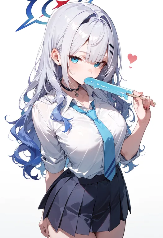 masterpiece, best quality, score_7, safe, dra+koi, solo, simple background — by k3scat, made with ComfyUI
