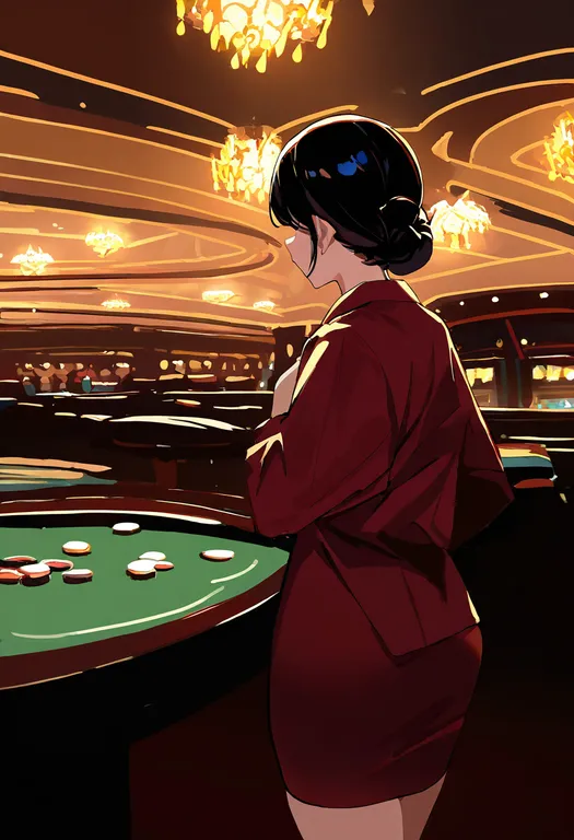 masterpiece, best quality, newest, absurdres, highres, safe, casino, 1girl, solo — by k3scat, made with ComfyUI