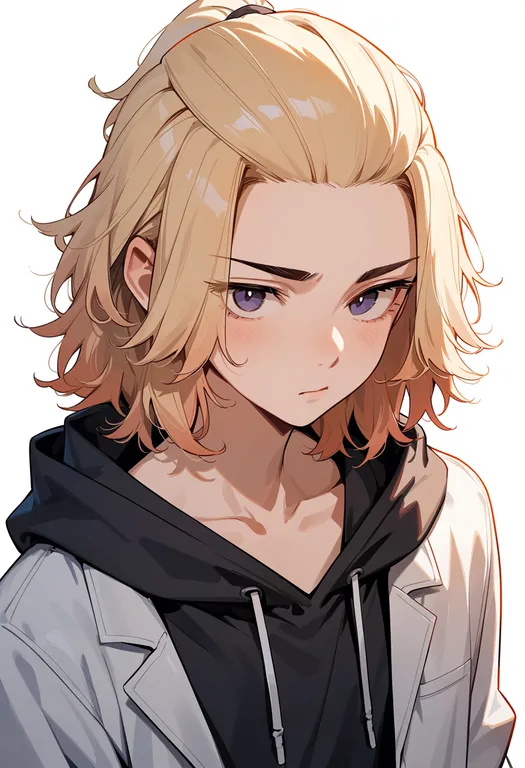 masterpiece, best quality, score_7, safe, sano manjirou, solo, upper body, simple background — by k3scat, made with ComfyUI