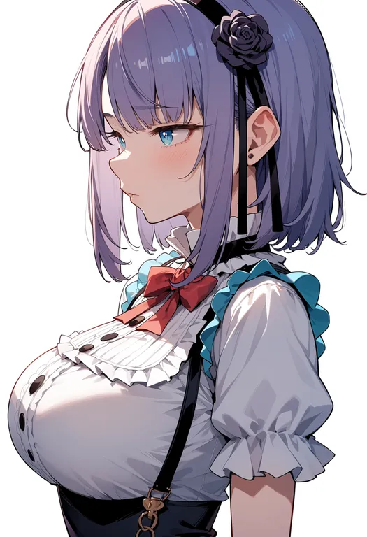 masterpiece, best quality, score_7, safe, shidare hotaru, solo, upper body, simple background — by k3scat, made with ComfyUI