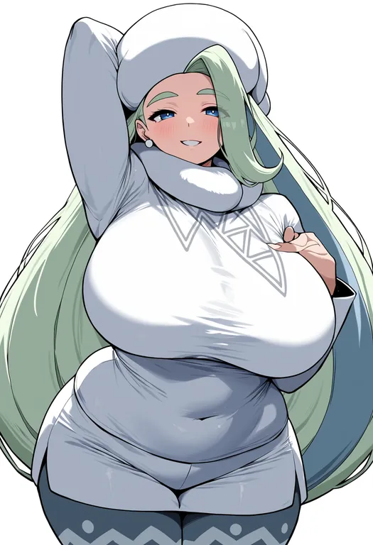 masterpiece, best quality, score_7, safe, melony (pokemon), pokemon, solo, upper body, simple background — by k3scat, made with ComfyUI