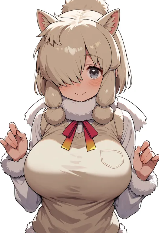 masterpiece, best quality, score_7, safe, alpaca suri (kemono friends), kemono friends, solo, upper body… — by k3scat, made with ComfyUI