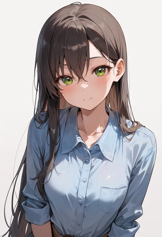 masterpiece, best quality, score_7, safe, hanazono tae, solo, upper body, simple background — by k3scat, made with ComfyUI
