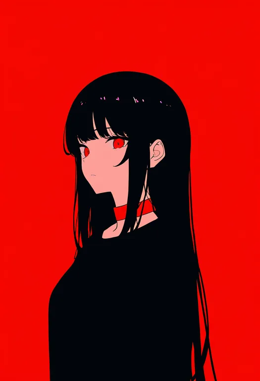 masterpiece, best quality, newest, absurdres, highres, safe, red_collar, 1girl, solo, simple_background — by k3scat, made with ComfyUI
