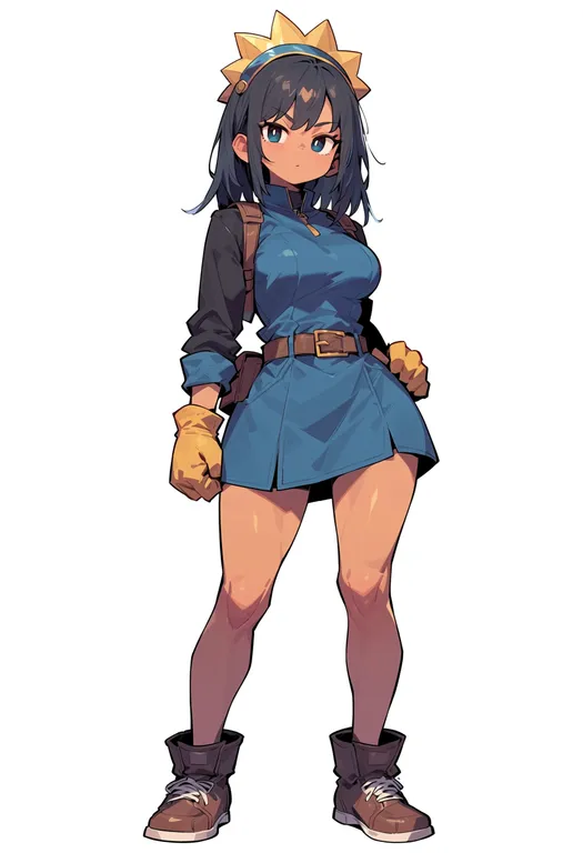 masterpiece, best quality, score_7, safe, colo colo, solo, full body, simple background — by k3scat, made with ComfyUI