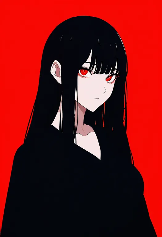 masterpiece, best quality, newest, absurdres, highres, safe, vampire, 1girl, solo, simple_background — by k3scat, made with ComfyUI