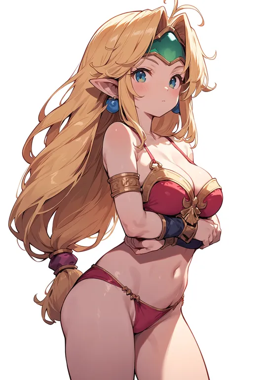 masterpiece, best quality, score_7, safe, seiken densetsu, solo, simple background — by k3scat, made with ComfyUI