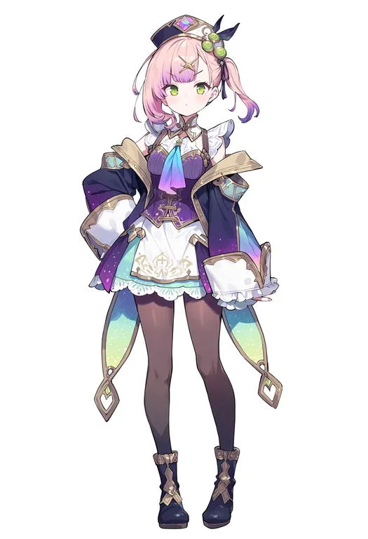 masterpiece, best quality, score_7, safe, atelier lydie & suelle, solo, simple background — by k3scat, made with ComfyUI