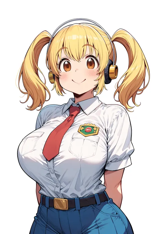 masterpiece, best quality, score_7, safe, super pochaco, solo, upper body, simple background — by k3scat, made with ComfyUI