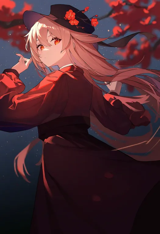 masterpiece, best quality, newest, absurdres, highres, safe, plum_blossoms, 1girl, solo — by k3scat, made with ComfyUI
