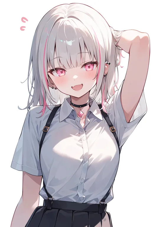 masterpiece, best quality, score_7, safe, asumi sena, solo, upper body, simple background — by k3scat, made with ComfyUI