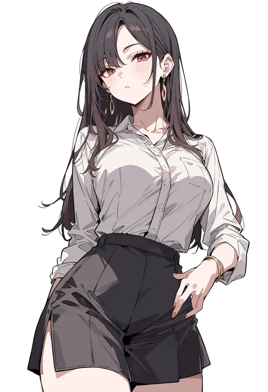 masterpiece, best quality, score_7, safe, keiou yuugekitai, solo, simple background — by k3scat, made with ComfyUI